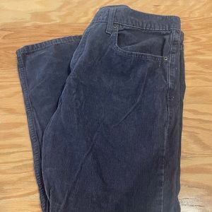 Navy men’s LEVIS curdoroy pants size waist 36 length 30